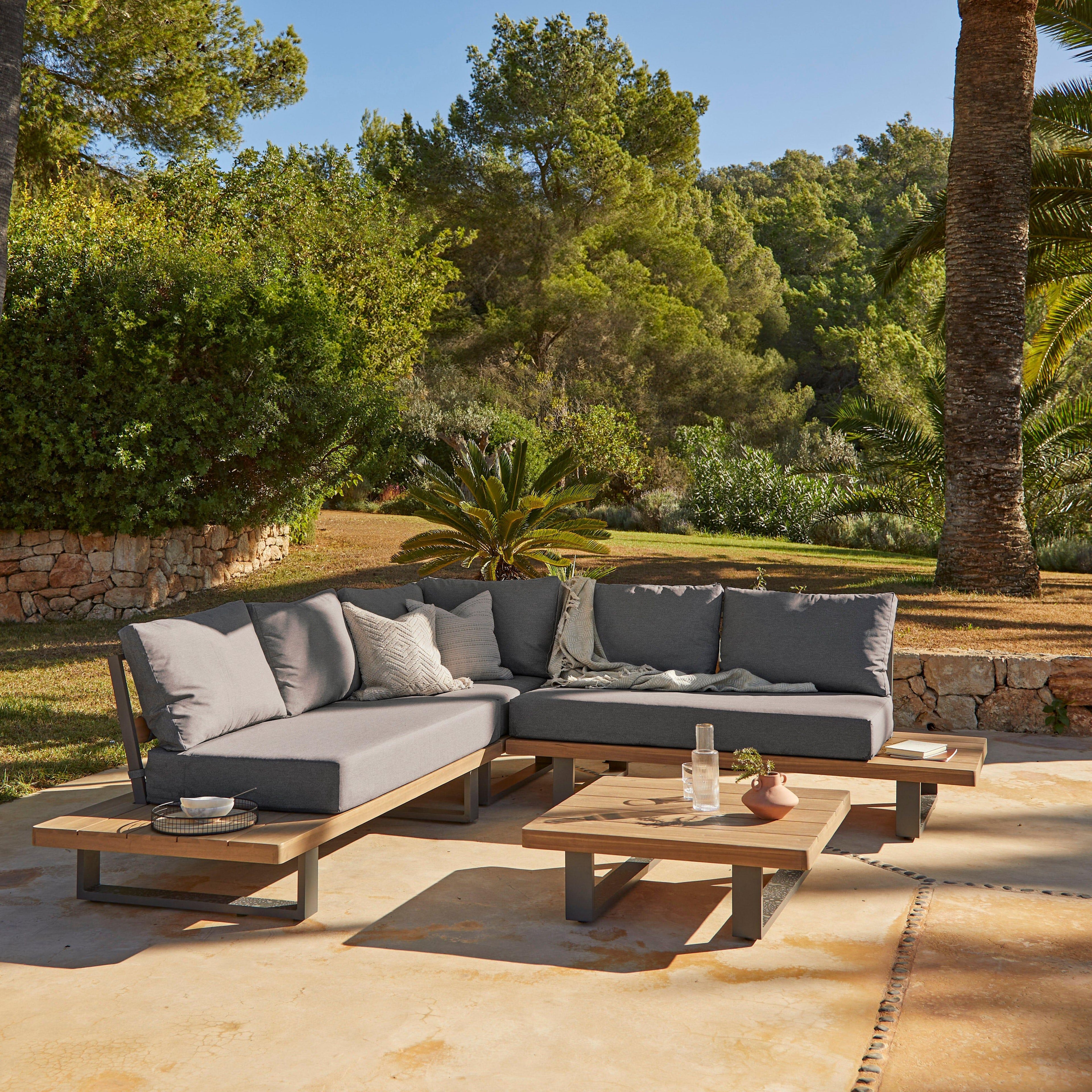 Shiva Grey Garden Corner Sofa Set - Laura James1621243260e1af0c20-0