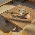 Shiva Lounge Set with Cream LED Premium Parasol - Grey - Laura James